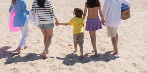 Family beach vacation